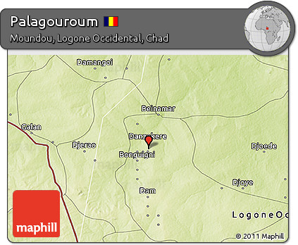 Physical 3D Map of Palagouroum