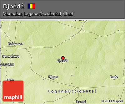 Physical 3D Map of Djoédé