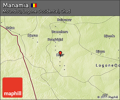 Physical 3D Map of Manamia