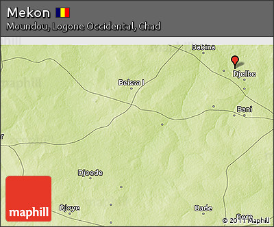 Physical 3D Map of Mekon