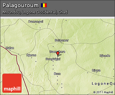 Physical 3D Map of Palagouroum