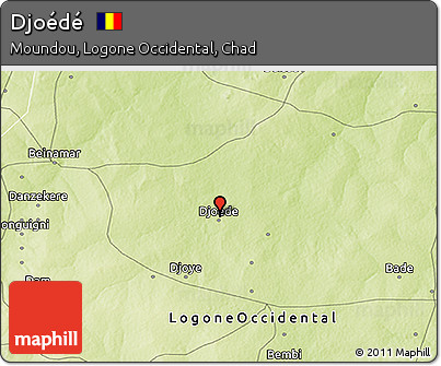 Physical 3D Map of Djoédé