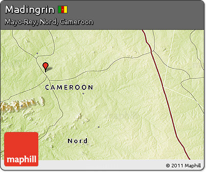 Physical 3D Map of Madingrin