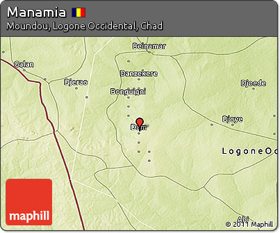 Physical 3D Map of Manamia
