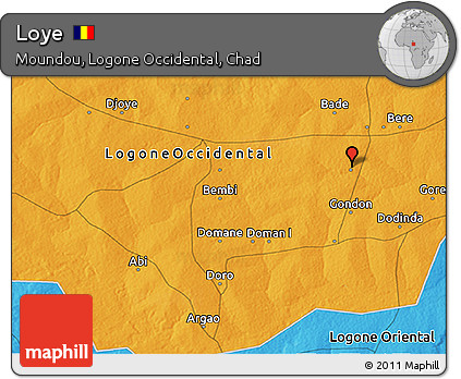 Political 3D Map of Loye