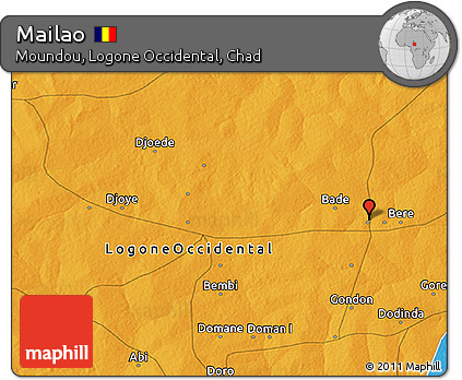 Political 3D Map of Mailao