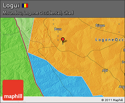 Political 3D Map of Logui