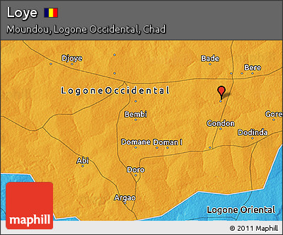Political 3D Map of Loye