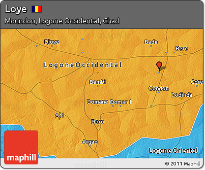 Political 3D Map of Loye