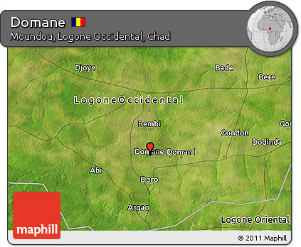 Satellite 3D Map of Domane