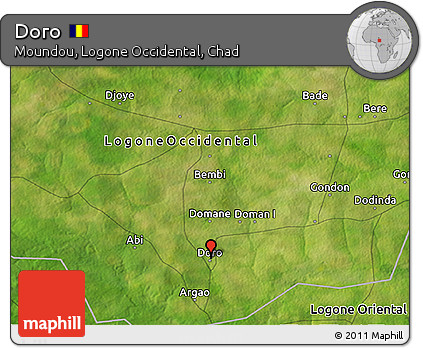 Satellite 3D Map of Doro