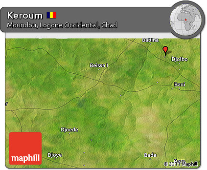 Satellite 3D Map of Keroum
