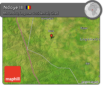 Satellite 3D Map of Ndoye III