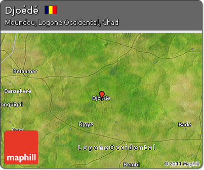 Satellite 3D Map of Djoédé