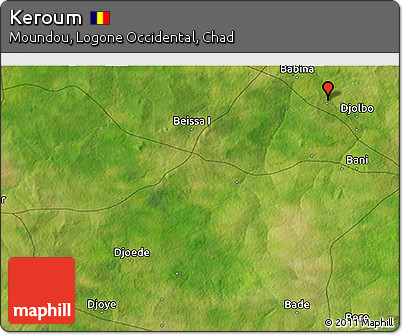 Satellite 3D Map of Keroum