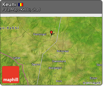 Satellite 3D Map of Keuni