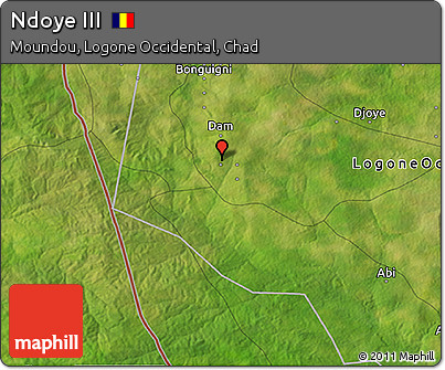 Satellite 3D Map of Ndoye III