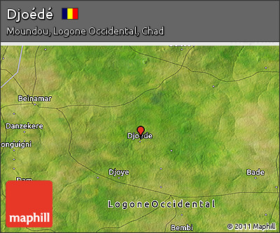 Satellite 3D Map of Djoédé