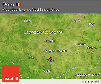 Satellite 3D Map of Doro