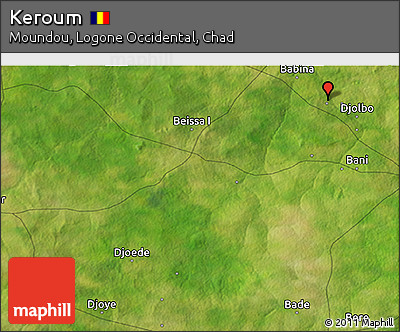 Satellite 3D Map of Keroum