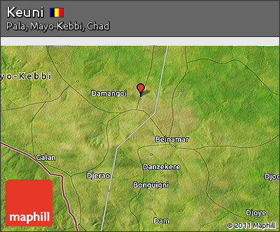 Satellite 3D Map of Keuni