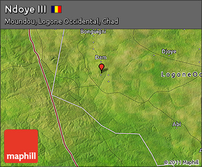 Satellite 3D Map of Ndoye III