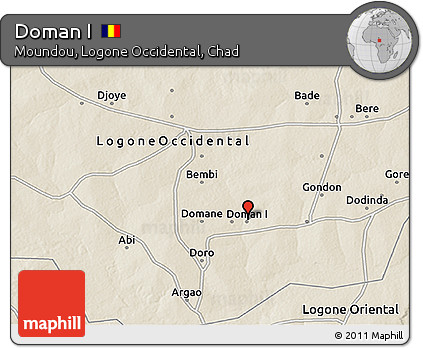 Shaded Relief 3D Map of Doman I