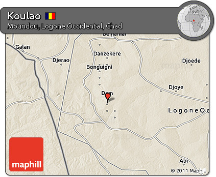 Shaded Relief 3D Map of Koulao