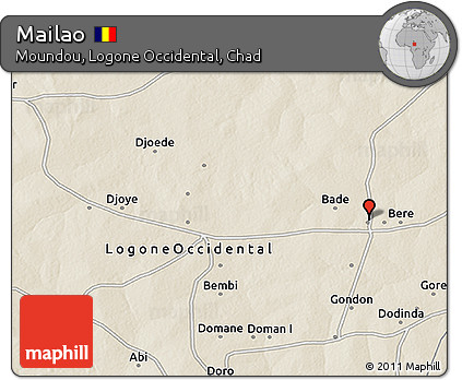 Shaded Relief 3D Map of Mailao