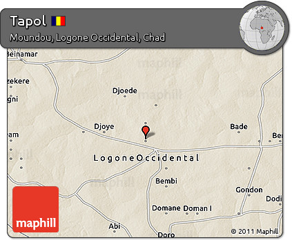 Shaded Relief 3D Map of Tapol