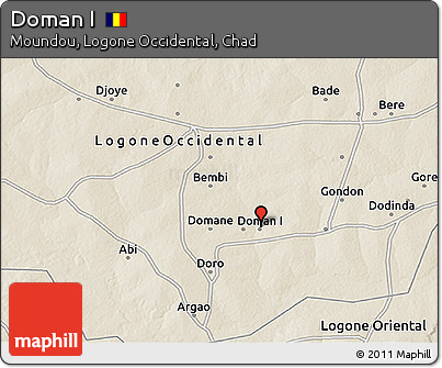 Shaded Relief 3D Map of Doman I