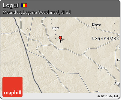 Shaded Relief 3D Map of Logui