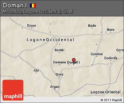 Shaded Relief 3D Map of Doman I