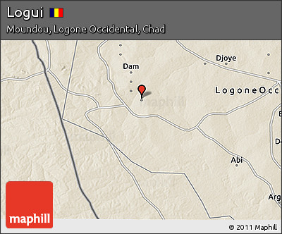 Shaded Relief 3D Map of Logui