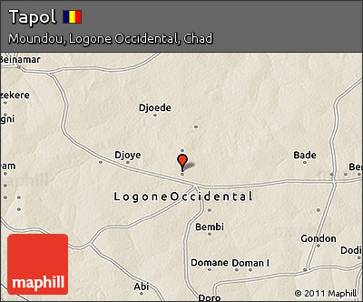 Shaded Relief 3D Map of Tapol