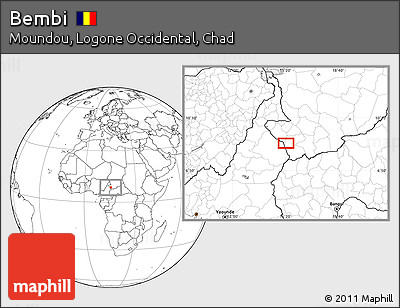 Blank Location Map of Bembi