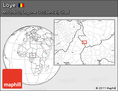 Blank Location Map of Loye