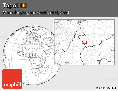 Blank Location Map of Tapol