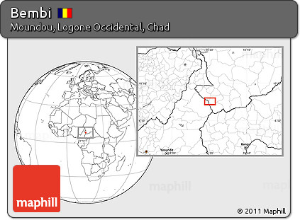 Blank Location Map of Bembi