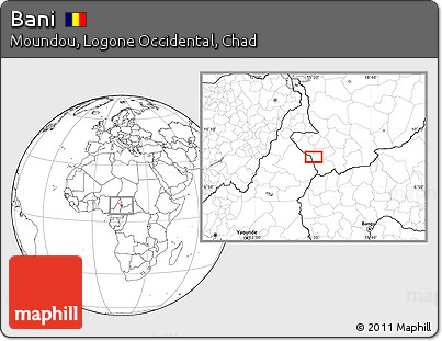Blank Location Map of Bani
