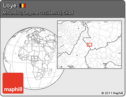 Blank Location Map of Loye