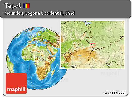 Physical Location Map of Tapol