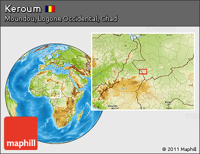 Physical Location Map of Keroum