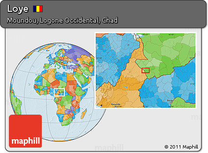 Political Location Map of Loye