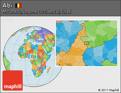Political Location Map of Abi
