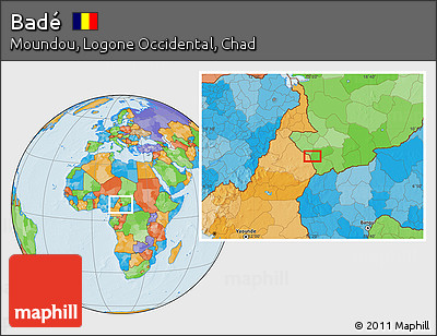 Political Location Map of Badé