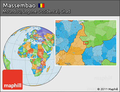 Political Location Map of Massembao