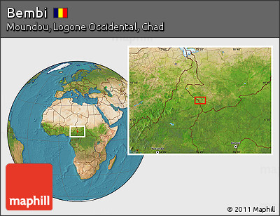 Satellite Location Map of Bembi
