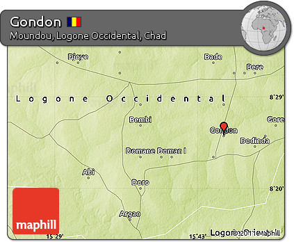 Physical Map of Gondon