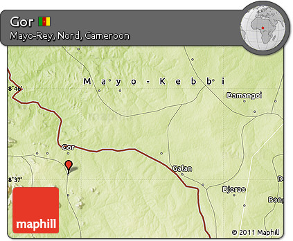 Physical Map of Gor